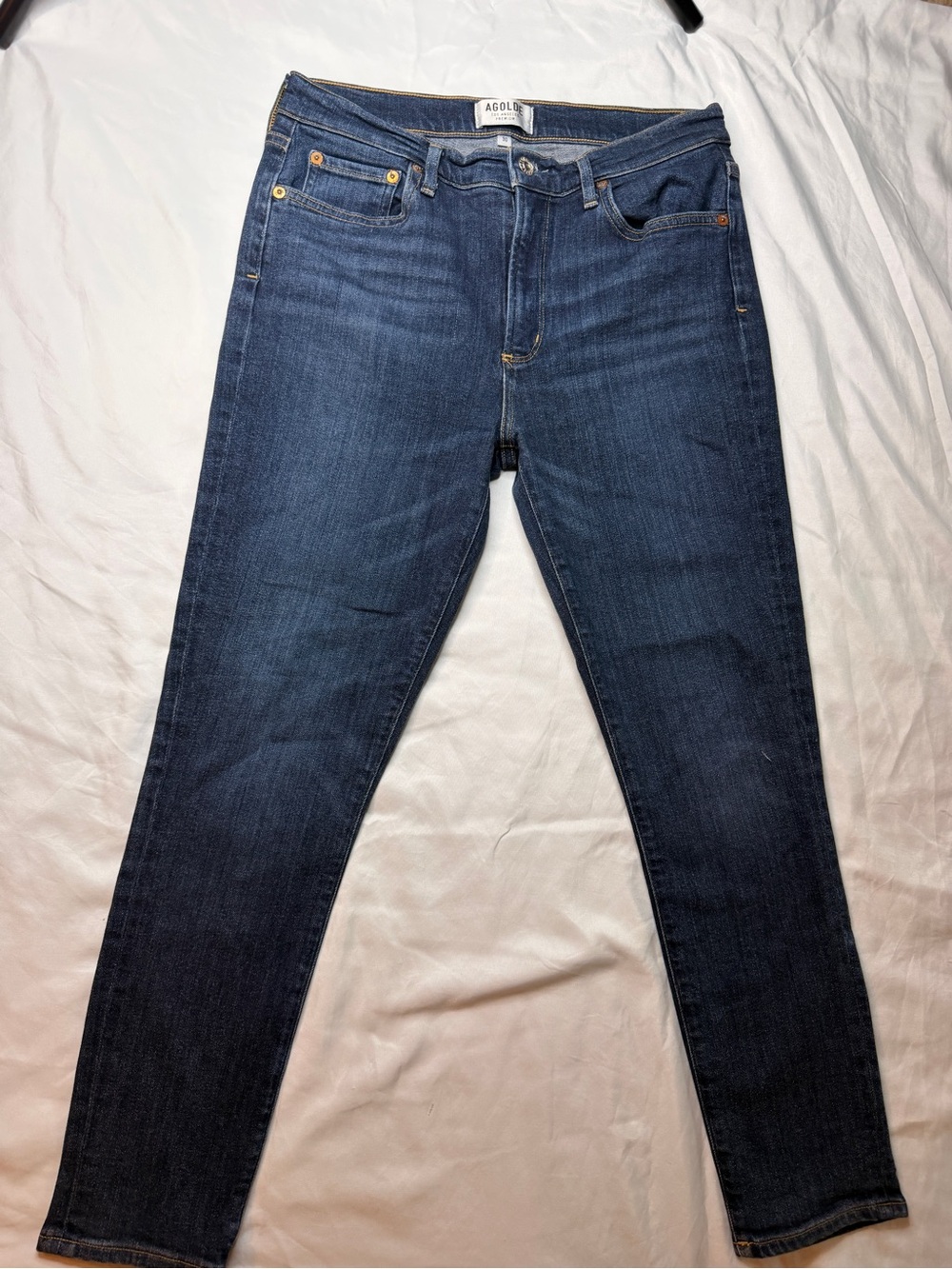 AGOLDE women  Dark Blue Skinny Jeans